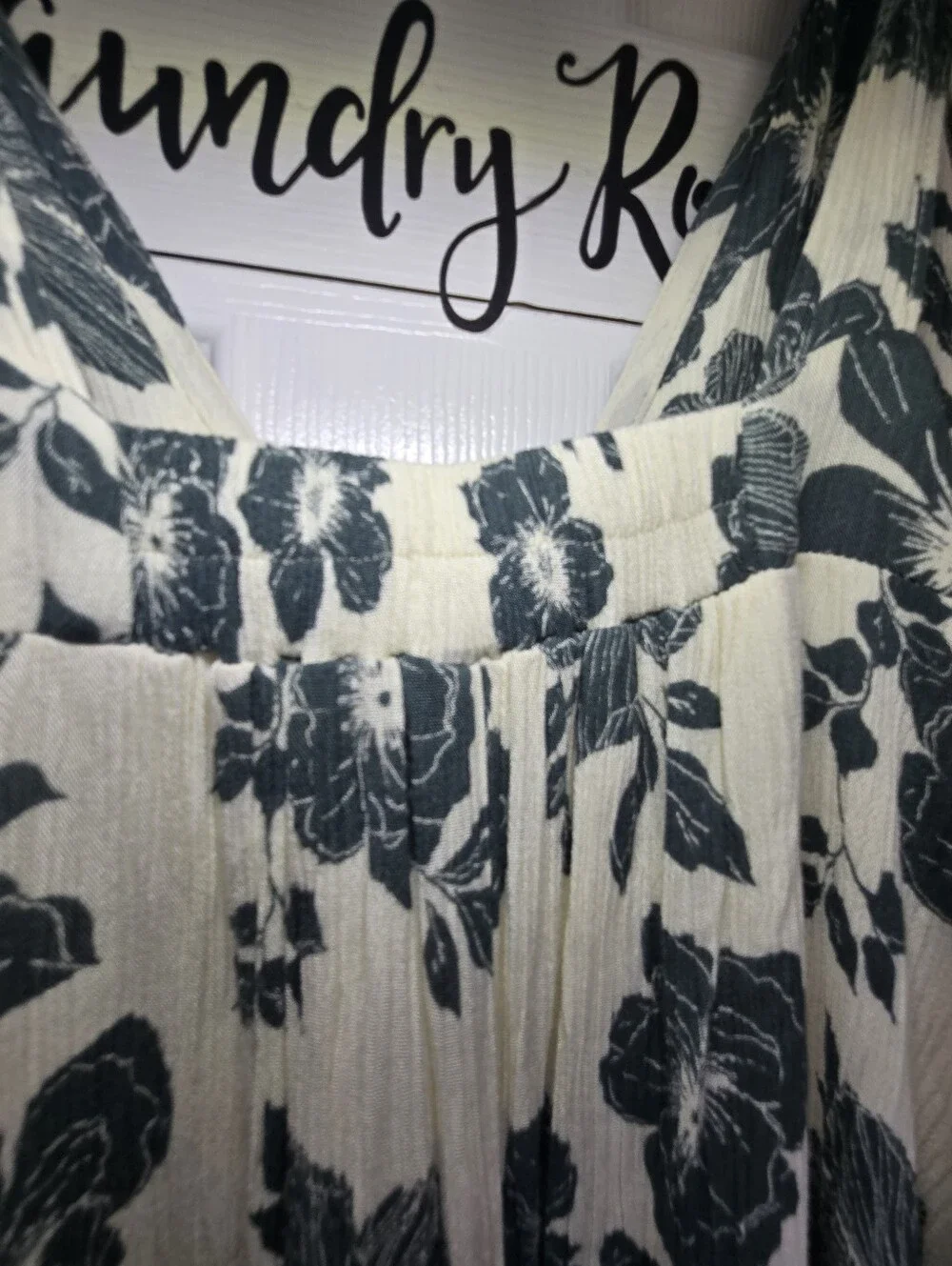 Abercrombie & Fitch Maxi Dress Women's XS Flowers Boho Summer Y2k Cottagecore
